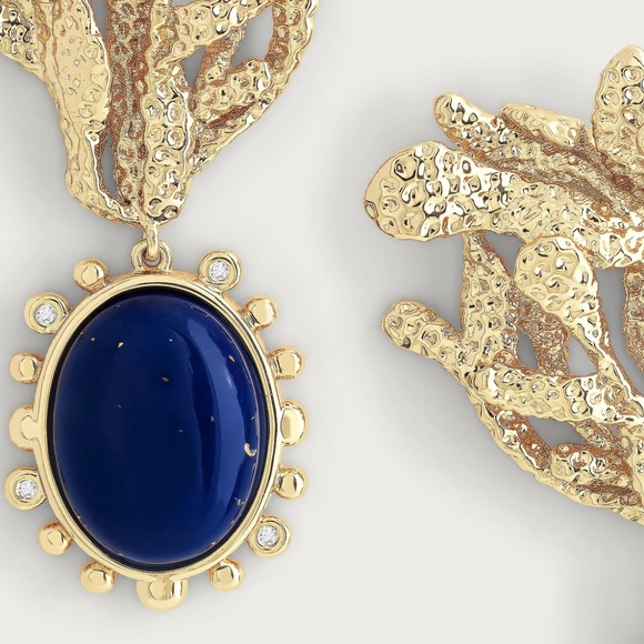 Anabel Aram KelpWith Lapis Drop Earrings - Picture 3 of 5